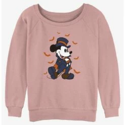 Buy 💯 Disney Mickey Mouse Vampire Mickey 👧 Girls Slouchy Sweatshirt 😍