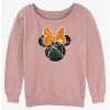 Hot Sale 🤩 Disney Minnie Mouse Web Ears 👧 Girls Slouchy Sweatshirt 🎉