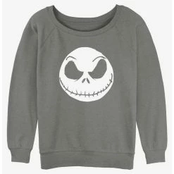 Discount 👍 Disney The Nightmare Before 🔔 Christmas Big Face Jack 👧 Girls Slouchy Sweatshirt 🔥