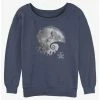 Best Sale ❤️ Disney The Nightmare Before 🔔 Christmas The Grave Moon 👧 Girls Slouchy Sweatshirt 🔔