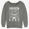 Buy ⭐ Disney The Nightmare Before 🔔 Christmas Jack Pumpkin King 👧 Girls Slouchy Sweatshirt 🔔