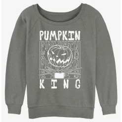 Buy ⭐ Disney The Nightmare Before 🔔 Christmas Jack Pumpkin King 👧 Girls Slouchy Sweatshirt 🔔