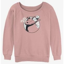Hot Sale 🎁 Disney The Nightmare Before ❄ Christmas Oogie Rollin' Mean 👧 Girls Slouchy Sweatshirt 👍