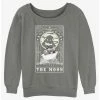 Outlet 😉 Disney The Nightmare Before 🎅 Christmas The Moon Tarot CardGirls Slouchy Sweatshirt 👏