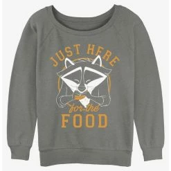 Top 10 🧨 Disney Pocahontas Meeko Here For Food 👧 Girls Slouchy Sweatshirt 🤩