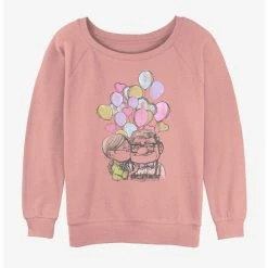 Brand new 😍 Disney Pixar Up Love Ellie and Carl 👧 Girls Slouchy Sweatshirt ✔️