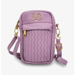 Brand new ✨ Disney Minnie Mouse Bow Chevron Vegan Leather Crossbody Bag 🧨