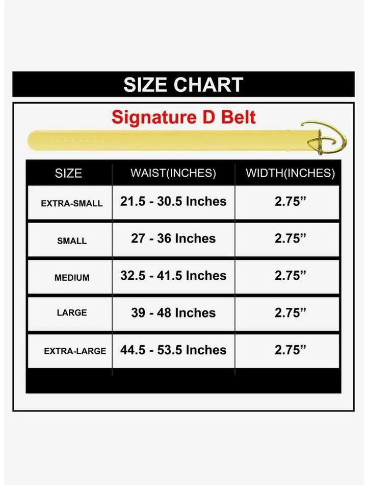 Cheapest ⭐ Disney Signature D Logo Gold Buckle Yellow Vegan Leather Belt 🌟 - Image 4