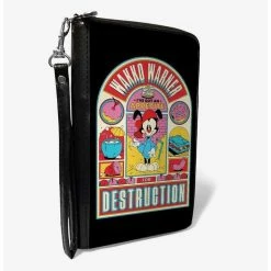 Discount 🌟 Animaniacs Wakko Warner Appetite for Destruction Pose Zip Around Wallet 🛒
