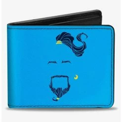 New 🌟 Disney Aladdin 2019 Genie Face At Your Service Bifold Wallet 🎉