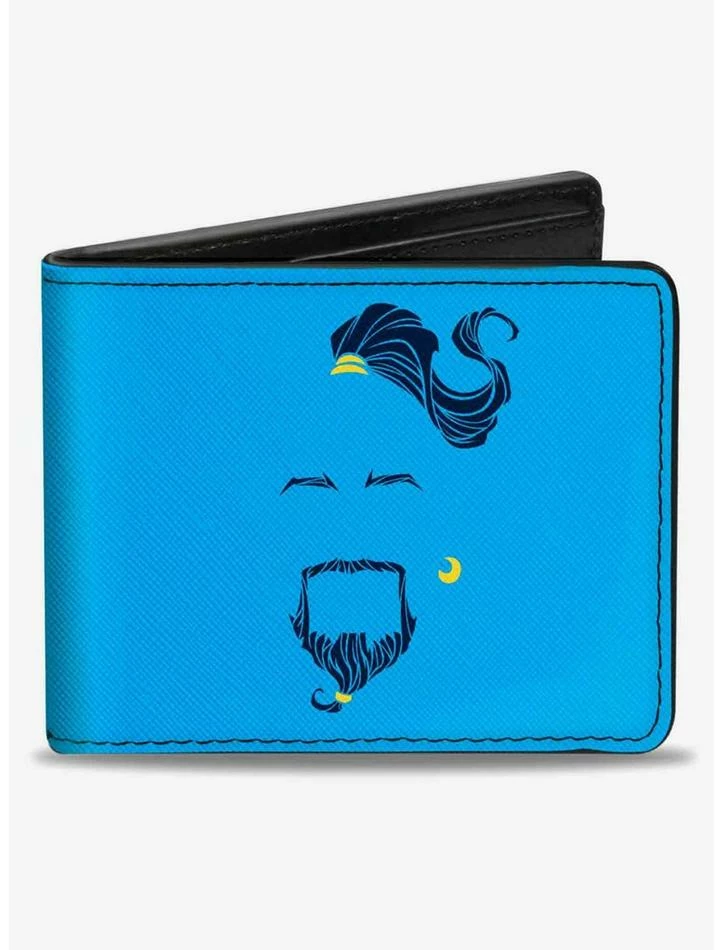 New 🌟 Disney Aladdin 2019 Genie Face At Your Service Bifold Wallet 🎉