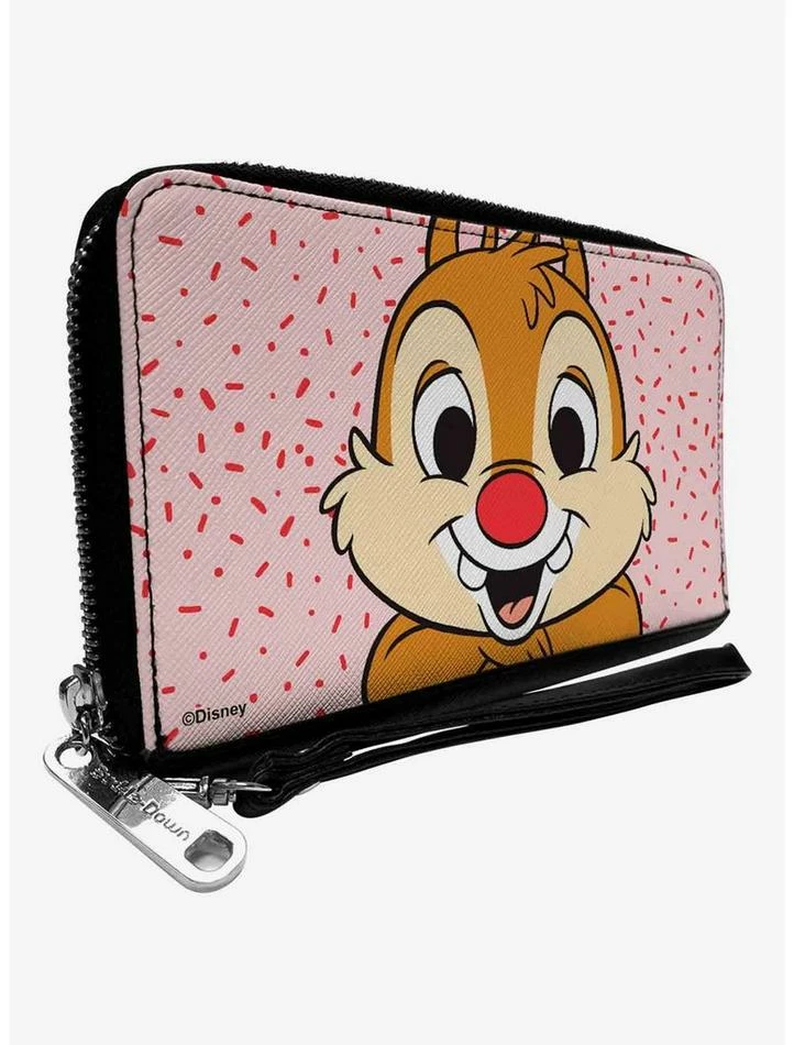 New 😀 Disney Chip and Dale Dale Smiling Pose Sprinkle Zip Around Wallet 🛒