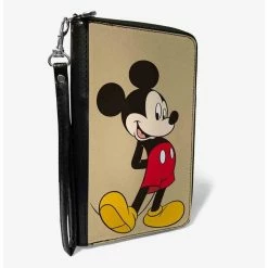 Cheap ๐ Disney Classic Mickey Mouse Standing Pose Zip Around Wallet ๐