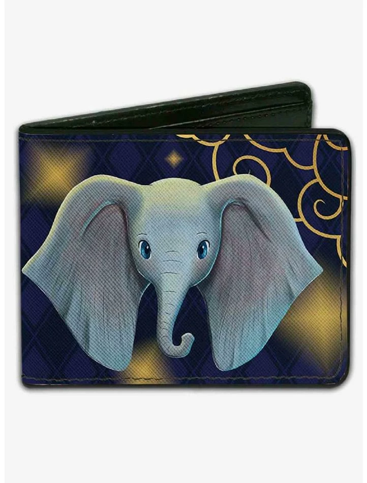 Flash Sale 🥰 Disney Dumbo Face Dreamland Diamond Checker Bifold Wallet 👏