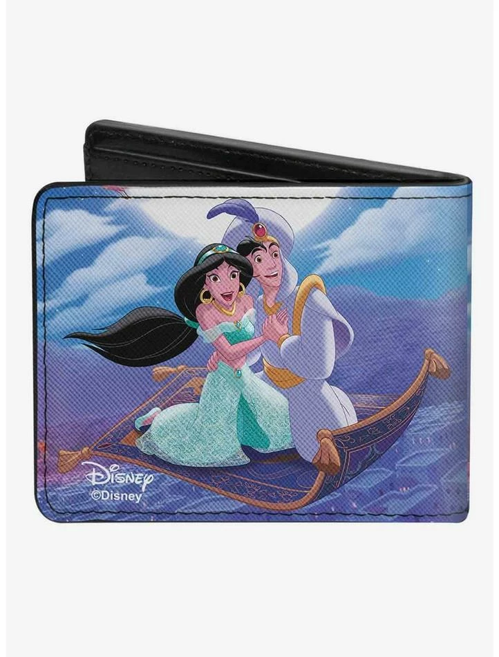 New ❤️ Disney Aladdin Classic Magic Carpet Ride Scene Bifold Wallet 💯 - Image 2