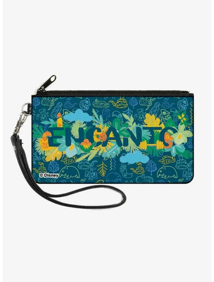 Wholesale 🎉 Disney Encanto Floral Logo Canvas Zip Clutch Wallet 💯