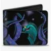 Deals ⭐ Disney The Little Mermaid Flotsam Jetsam Swimming In Ursulas Tentacles Bifold Wallet 🔔