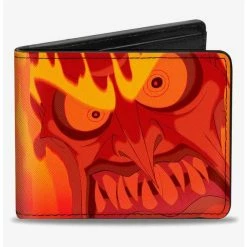 Hot Sale 😀 Disney Hercules Hades Fiery Face Close Up Bifold Wallet ⭐