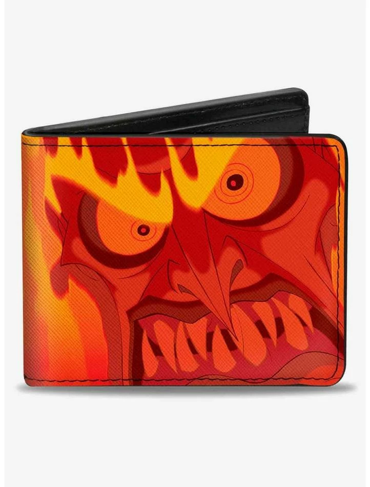 Hot Sale 😀 Disney Hercules Hades Fiery Face Close Up Bifold Wallet ⭐