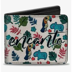 Outlet 😉 Disney Encanto Script Logo Cream Bifold Wallet 🥰
