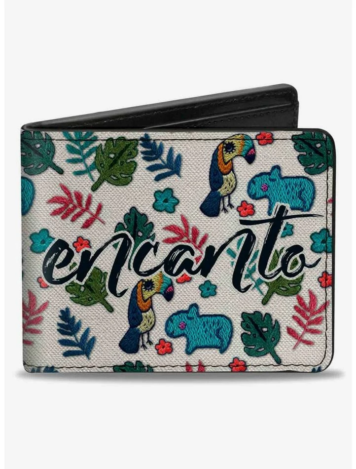 Outlet 😉 Disney Encanto Script Logo Cream Bifold Wallet 🥰