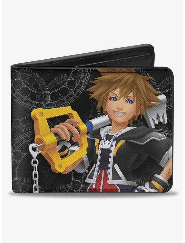 Discount 🎁 Disney Kingdom Hearts Sora Pose Rings Bifold Wallet 🔥