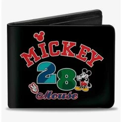 Best Sale 🎁 Disney Mickey Mouse 28 Pose and Icons Bifold Wallet 🌟