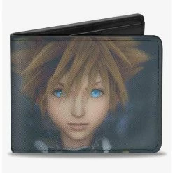 Coupon 🌟 Disney Kingdom Hearts II Hazy Sora Face Close Up Bifold Wallet 😀