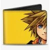 Cheapest ❤️ Disney Kingdom Hearts II Master Form Sora Half Face Close Up Bifold Wallet ❤️