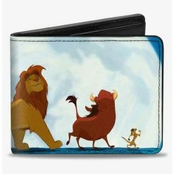 Outlet ✨ Disney The Lion King Hakuna Matata Simba Pumbaa Timon Moonlight Scene Bifold Wallet 🤩