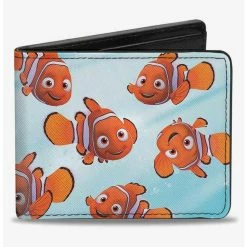 Buy 🤩 Disney Pixar Finding Nemo Swimming Bubbles Collage Bifold Wallet 👍