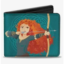 Top 10 🛒 Disney Pixar Brave Princess Merida Archer Pose Brave Strong Beautiful Bifold Wallet 😀