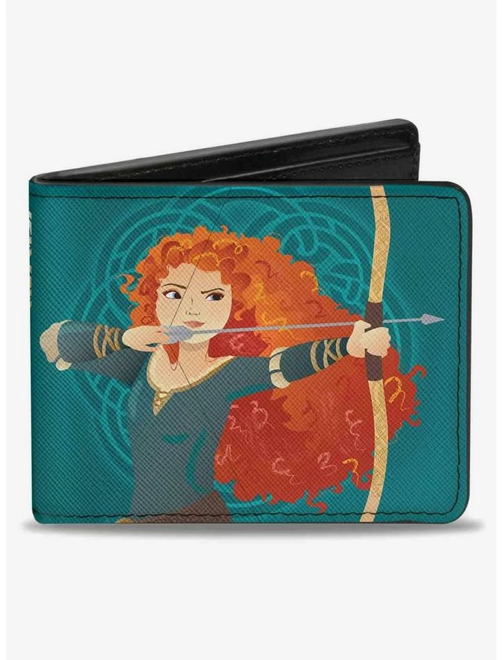 Top 10 🛒 Disney Pixar Brave Princess Merida Archer Pose Brave Strong Beautiful Bifold Wallet 😀