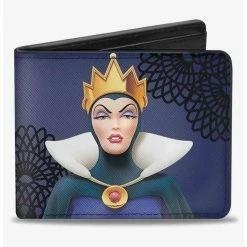 Cheap 👍 Disney Snow Evil Queen Old Witch Poses Bifold Wallet 🧨