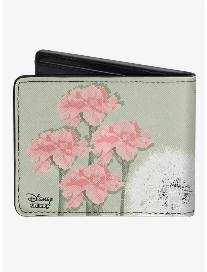 Discount 👍 Disney Tinker Bell Sketch Carnations Dandelions Bifold Wallet ⭐ - Image 2