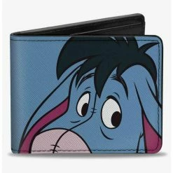Deals 🌟 Disney Winnie The Pooh Eeyore Character Close Up Expression and Text Bifold Wallet ✔️