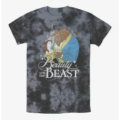Budget 🔔 Disney Beauty and the Beast Classic Poster Tie-Dye T-Shirt 🛒