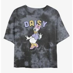 Coupon 😉 Disney Daisy Duck Sassy Duck Tie-Dye 👧 Girls Crop T-Shirt 🌟