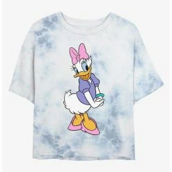 Coupon ❤️ Disney Daisy Duck Traditional Daisy Tie-Dye 👧 Girls Crop T-Shirt 🥰