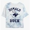 Deals ✔️ Disney Donald Duck Angry Sailor Tie-Dye 👧 Girls Crop T-Shirt ✔️