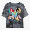 Buy 😍 Disney Princesses Big Dreams Tie-Dye 👧 Girls Crop T-Shirt ⭐