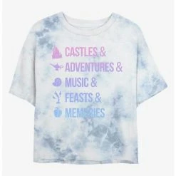 Outlet 😍 Disney Princesses Just Disney Things Tie-Dye 👧 Girls Crop T-Shirt 😍