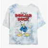 Best Sale 😍 Disney Donald Duck Original Sketch Tie-Dye 👧 Girls Crop T-Shirt ✔️