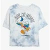 Promo 👏 Disney Donald Duck Give Me Space Tie-Dye 👧 Girls Crop T-Shirt 🧨