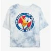 Best Sale 🤩 Disney Donald Duck Oh Boy Badge Tie-Dye 👧 Girls Crop T-Shirt 🌟