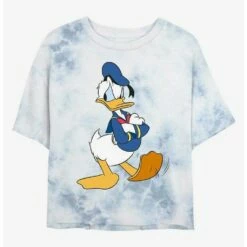 Top 10 😉 Disney Donald Duck Traditional Donald Tie-Dye 👧 Girls Crop T-Shirt 🛒