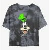 Buy 💯 Disney Goofy Big Face Tie-Dye 👧 Girls Crop T-Shirt ⭐