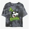 Best Sale 🎁 Disney Goofy Gawrsh Tie-Dye 👧 Girls Crop T-Shirt 😍
