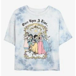 Top 10 🛒 Disney Princesses Once Upon A Time Tie-Dye 👧 Girls Crop T-Shirt 🧨