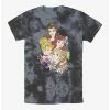 Flash Sale 🎉 Disney Princesses Belle, Ariel, Cinderella, and Rapunzel Portrait Tie-Dye T-Shirt 🥰